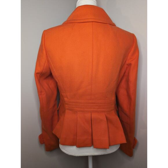 Banana Republic preppy classic orange double breasted blazer coat - Picture 4 of 10